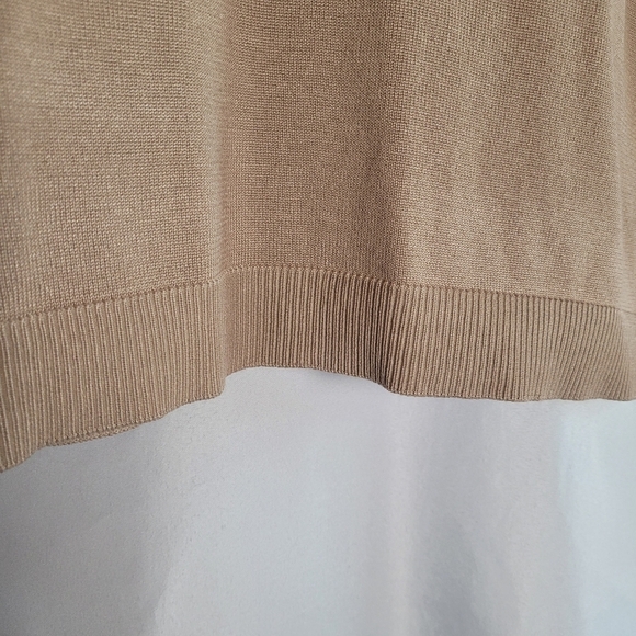 NWT Cable & Gauge Women's 3/4 Sleeve Scalloped Detail Top Size XL - Picture 3 of 10